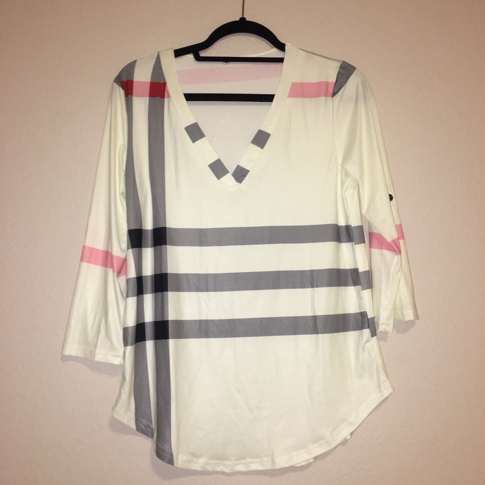 Plaid Mulitcolored Tee🖤💗